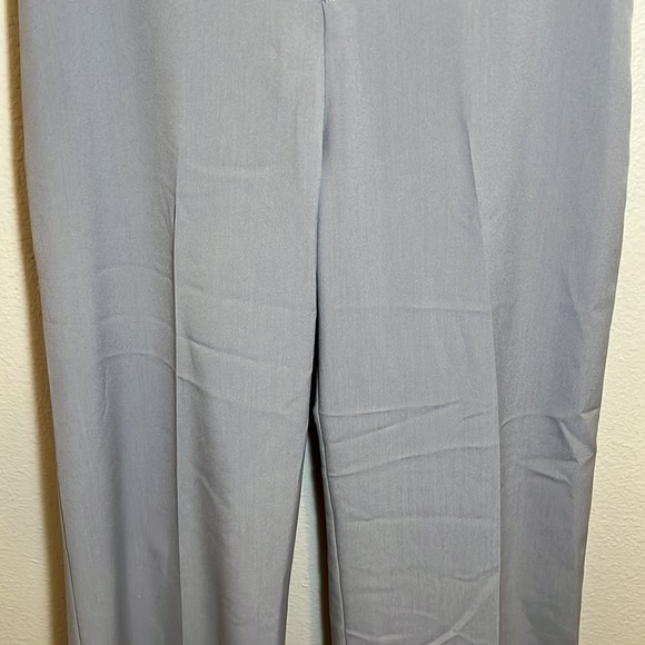 NWT Boohoo Light Gray Tall Wide Leg Trousers - Picture 3 of 11